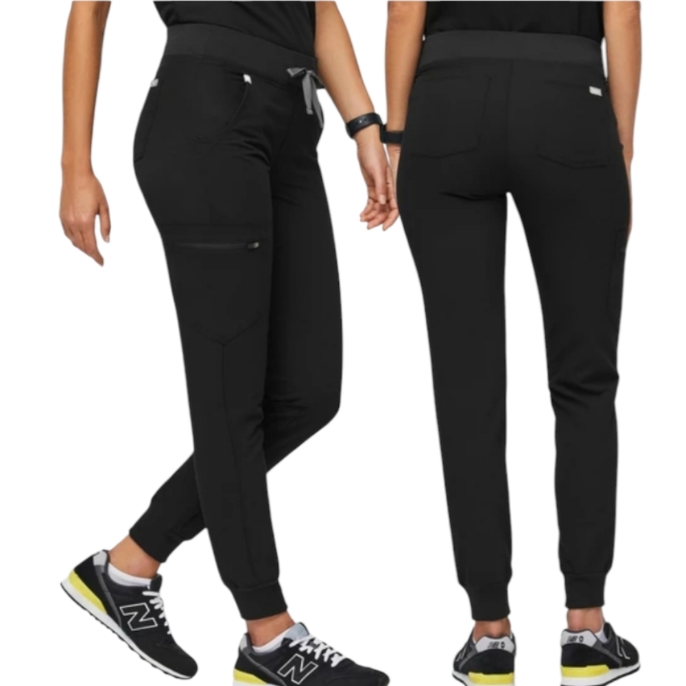 Figs Black Zamora Jogger Scrub Pants